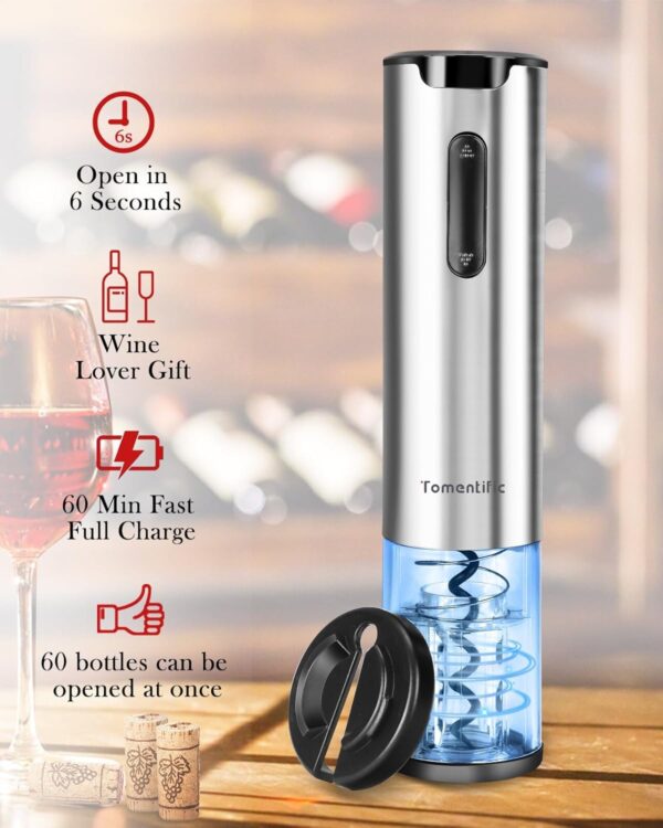 Tire-bouchon Électrique Sans Fil Pour Bouteilles De Vin - Facile À Utiliser